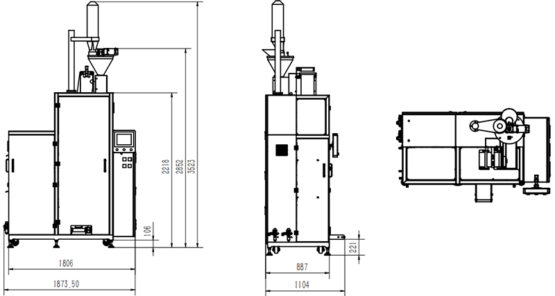 ND-C80E Pro 高速挂耳咖啡包装机